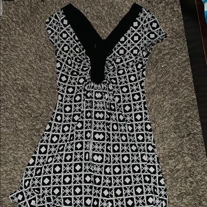 Black and white dress